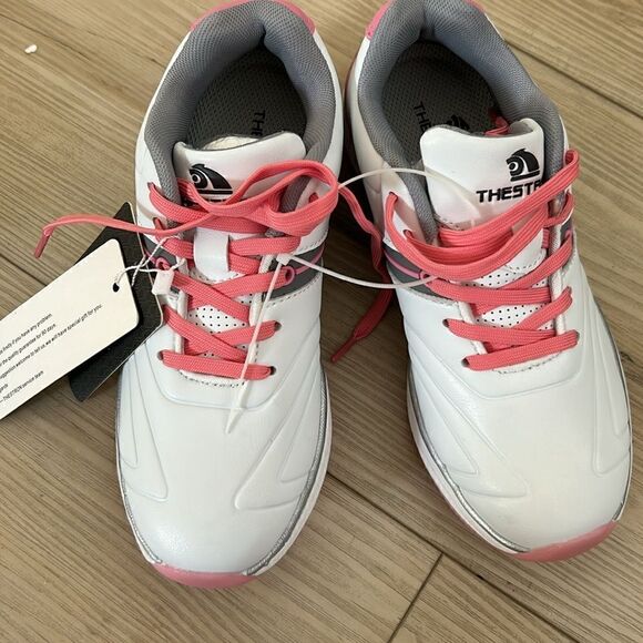 THESTRON Waterproof, Spikeless Outdoor Golf Sport Sneakers, size 35/5, NWT - Picture 5 of 10